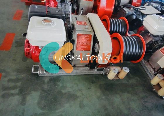 Wytrzymały 9 kW Diesel And Gasline 30 50kn Podwójny Kapstan Winch Tower Erekcja Maszyna