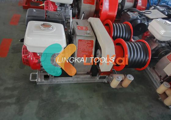 50KN Power Cable Pulling Winch z sześcioma biegami i silnikiem o mocy 9 kW