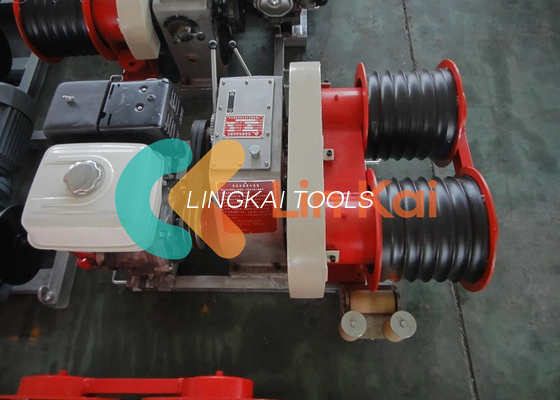 9HP Diesel 2000RPM 5T Stringing Conductor Podwójny Kapstan Kabel Winch Przyczepy