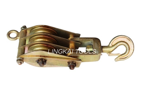 10KN Erecting Tower Erection Tools Trzy koła Steel Hoisting Tackle